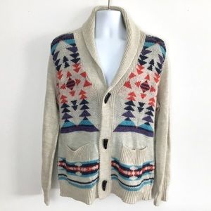 Bar III Men’s Sweater M Wool Blend Toggle Buttons